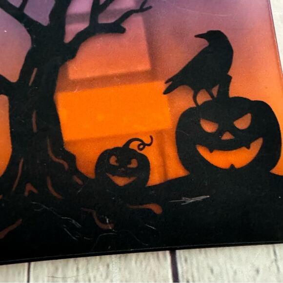 Yankee Candle Halloween Square Frosted Display Tray - Picture 2 of 3
